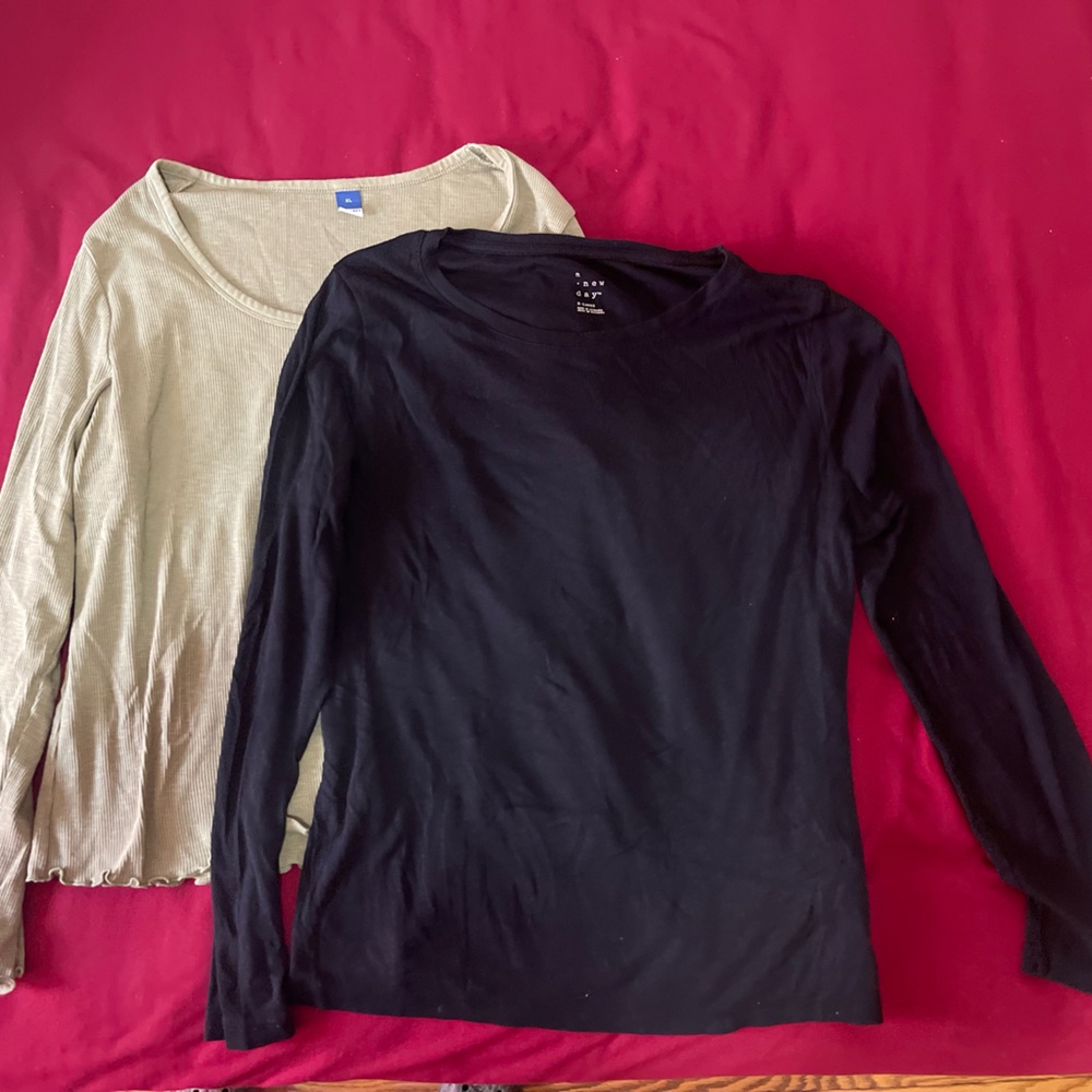 Ribbed Long Sleeve Shirt Bundle